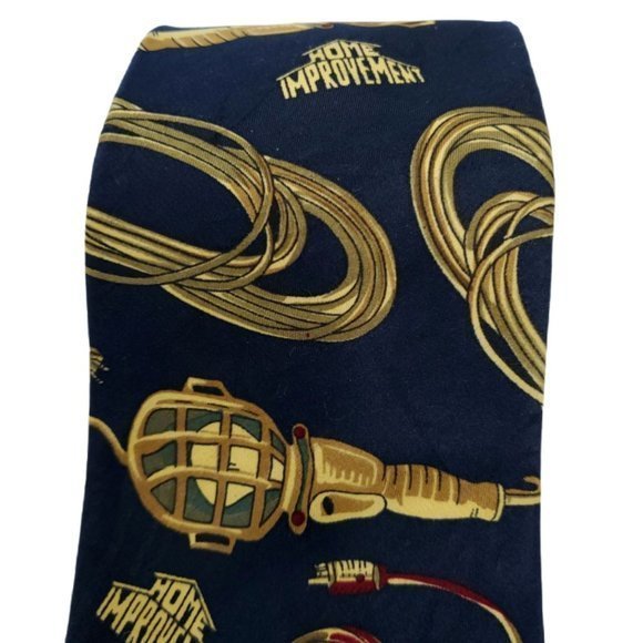 Home Improvement Tool Time Tie Necktie Navy Blue Light of Tims Life - Picture 4 of 12